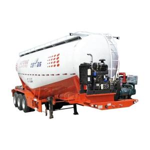 China 2/3/4 Axles 30-60cbm Air Compressor Bulker Carrier Silo Powder Bulk Cement Tank Semi Trailer wholesale