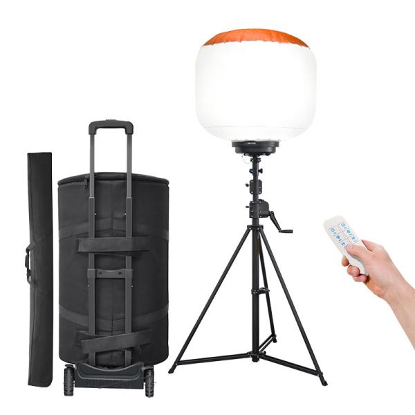 Movable Balloon Light 80000lm 500W High Brightness For Roadworks Road Constructi
