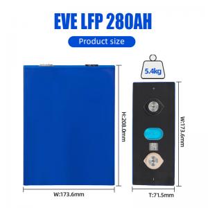 China Lifepo4 Battery Cell EVE 280AH Solar Energy System Rechargeable wholesale