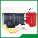 Solar lighting kits with FM radio, mini solar lighting system with phone charger