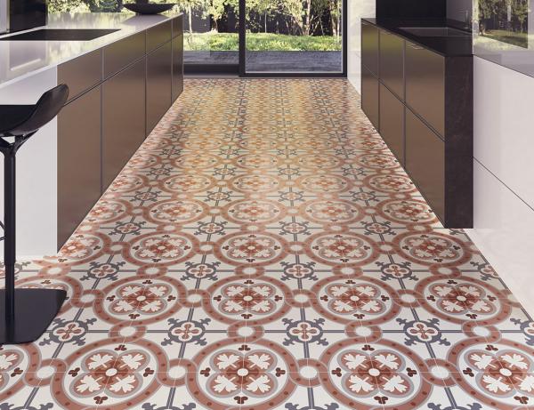200x200mm 8.5mm Thickness Indoor Porcelain Tiles Floor Wall Red Ceramic Inkjet
