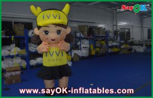 China Cute Decoration Inflatable Characters 3m Girl Lively Big Size Oxford Cloth on sale