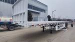 12 Wheels 12.00R25 Superlink Trailers Double Trailer For 20ft And 40ft Container