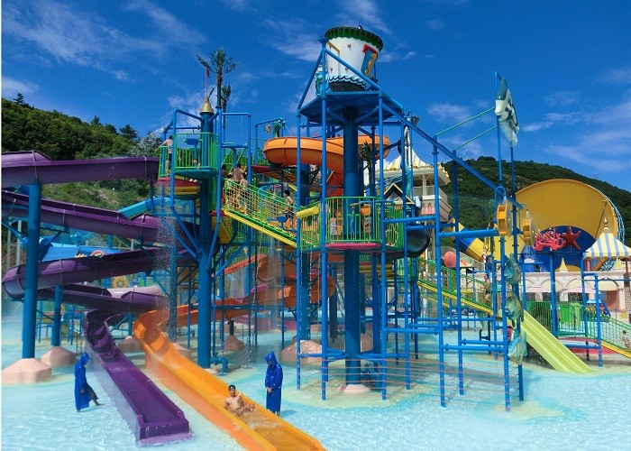 Amusement Park Outdoor Pool Fiberglass Water Slide