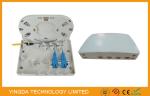 ABS Flame Retardant Mini FTTx Fiber Optic Termination Box / 4 Port Fiber Optical
