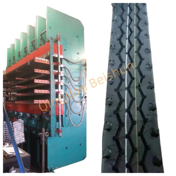 5 Layer Electric Heating Jaw Hydraulic Molding Machine For Tire Tread Manufactur