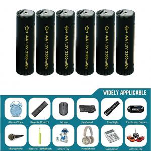 China Size 18650 Rechargeable Battery Cell 1.5V / 2500mWh AA Grade OEM on sale