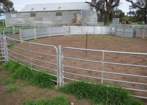 China 3 rails Galvanized Metal Livestock Fence Panels wholesale