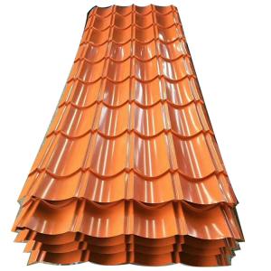 China Hardness Full Hard Ral 3003 3013 3020 3028 Ppgi Ppgl Corrugated Roofing Sheet Prepainted Roof Sheets for Roofing in Red Color wholesale