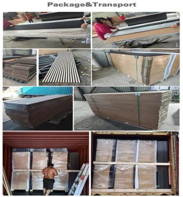 Modern Sound Insulation Material Sound Absorbing Wall Panel Wooden Slat Acoustic Wall Panels