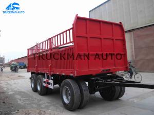 China 3 Axles Full Trailer Truck 60 Tons Loading For Container And Bulk Goods wholesale