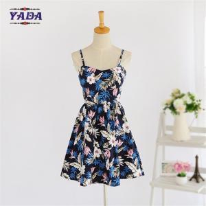 China Summer new lady backless beach patterns casual loose t-shirt prom dress ladies fashion clothing for sale wholesale