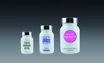 Sustainable Opal Opaque White Glass Supplement Bottles, Milk Glass Supplement