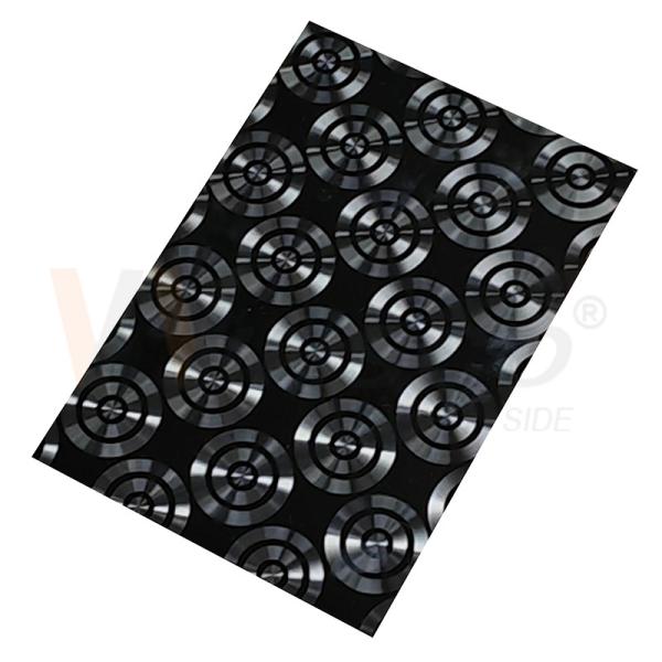 AISI 201 304 316 CD Polishing Black Titanium 3D Laser Ornamental Stainless Steel