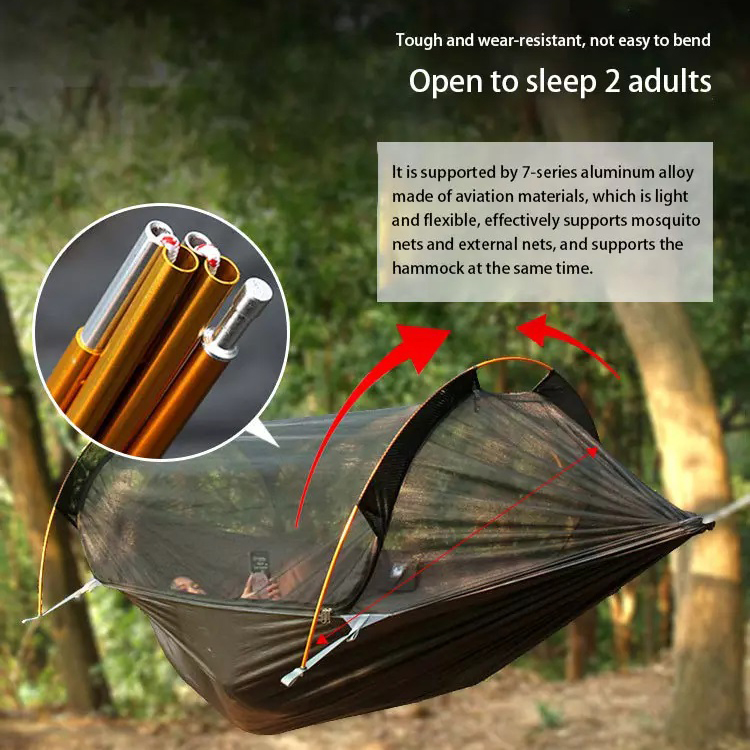 Modern Design Style Outdoor Garden Parachute Camping Tent with Mosquito Net and Rain Cove