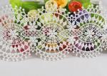 Noble Floral Chemical Polyester Eyelet Lace Trim Embroidery Design For