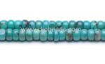 B+ Grade Genuine Turquoise Plain Rondelles