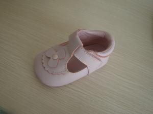 China pink spring&amp;autumn mary jane leather baby shoe NO.1057 wholesale