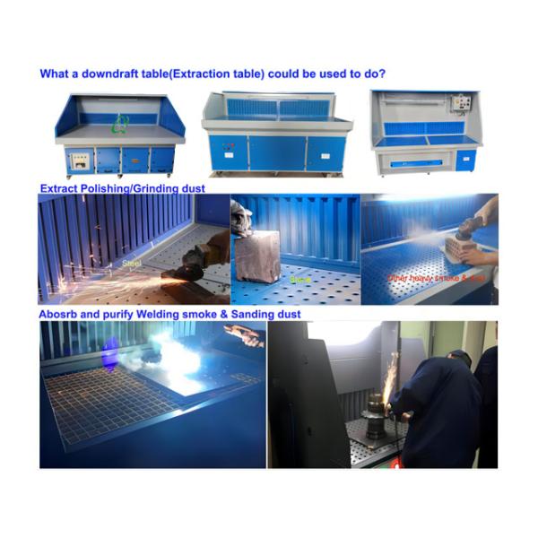 Compact Mobile CNC Plasma Downdraft Table , Downdraft Outfeed Table 200kgs Load ability