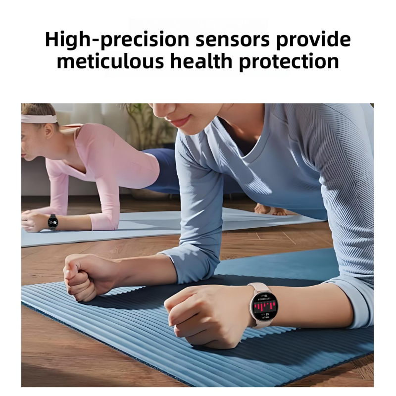 The smartwatch T6 is thin, light, fashionable, Bluetooth call, multi-functional sports watch, and a health monitoring voice assistant