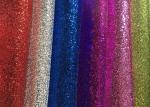 Waterproof Colorful Glitter Wall Fabric , Glitter Fabric Roll PU Material