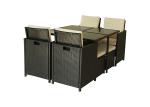 Colourfast Rattan Garden Furniture Sofa Set With Cushion Disassemble Structure