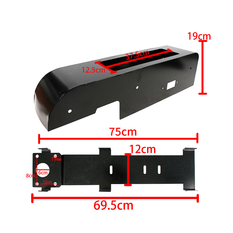 Black Tail Lamp Cover 14100745 Iron Tail Light Cover Right For Benz Spare