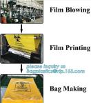 Customized Biohazard Waste Bag, autoclavable ldpe medical biohazard waste