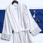 Soft Touch Hotel Spa Robes Linen Luxurious 100% Turkish Cotton Embroidered