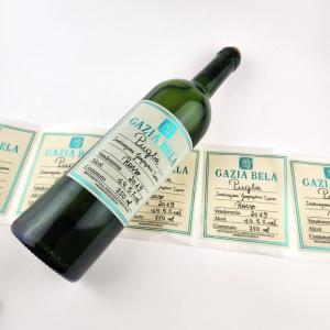 China High Quality Wine Label Waterproof Adhesive Sticker Label Private for Wine wholesale