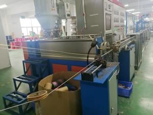 China FTTH Drop Fiber Optic Cable Machine , Low Noise Wire Making Machine wholesale