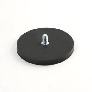 China Neodymium Pot Magnet 66mm Rubber Coated For Camera Hold wholesale