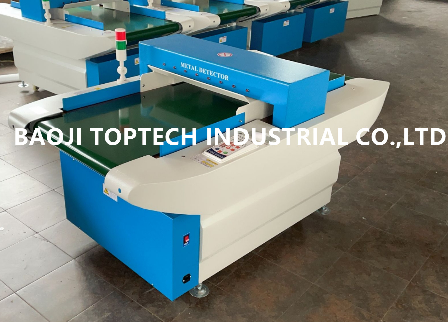 Automatical conveyor belt metal detector for cloths,garment,shoes,textile inspection
