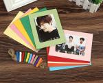 6inch different colorful paper photo frame wholesale customized design