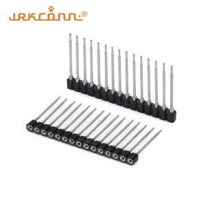 China Female Connector 2.54 Mm Terminal 40 Pin Machine Single Row Female Header Brass Contacts wholesale