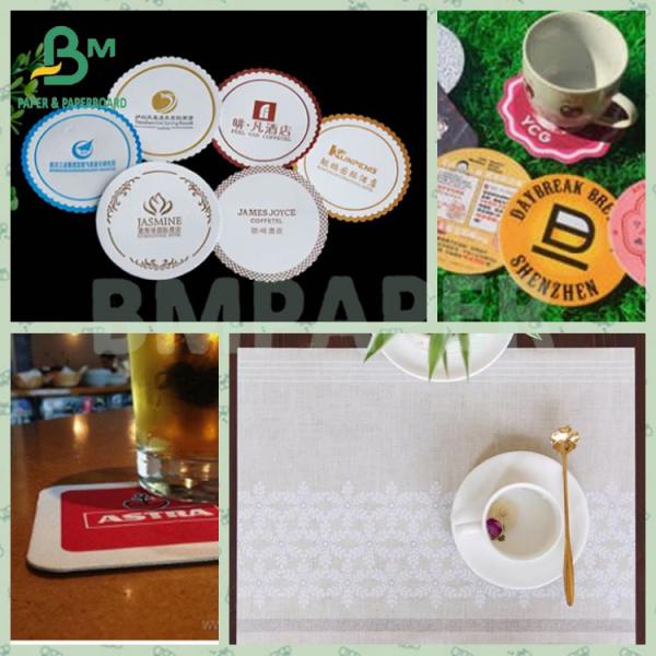 0.7mm / 1.4mm 24" * 38" Plain Absorbent Paper Coaster Material