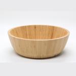 kitchen bamboo wooden stackable salad bowl set for salad , pasta , fruit