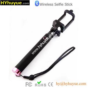 China Hot Pink Mini Foldable Selfie Stick extendable camera tripod monopod at factory price wholesale