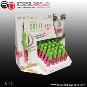 China lipstick PDQ cardboard countertop display box wholesale
