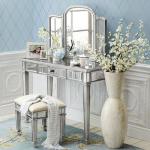 CE Certificated Girls Makeup Vanity Desk Dressing Table Furniture For Hotel