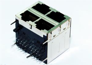 China SI-30108-F 10 / 100 BT Stacked RJ45 Jack Shielded Wireless Network LPJ27202CNL wholesale