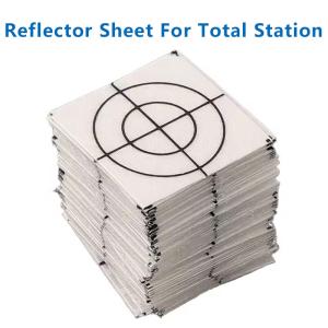 China 100Pcs Size 20/30/40/50/60MM Reflector Sheet For LeicCa Total Station Survey Geography White Target Sheet Reflective Sticker wholesale