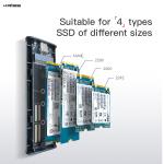Aluminum SSD External Hard Drive Enclosure M.2 NVME SATA Dual Protocol Usb 3.0