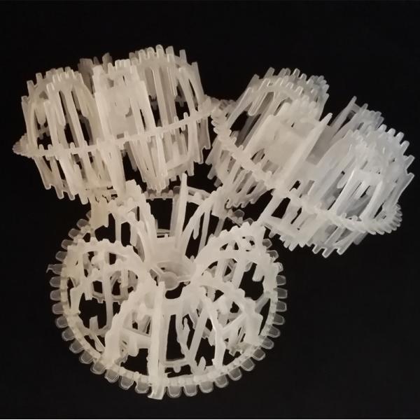 PP Plastic Teller Rosette Ring Column Packing 2K 3K For Air Scrubbing Tower
