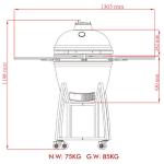 Home Use 12 Inch Outdoor Charcoal Bbq Grill Ceramic Barbecue Grill