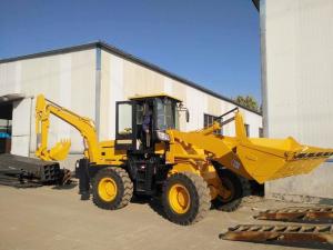 China EPA Engine Four Wheel 28km/H 1 M3 Bucket Backhoe Loader wholesale
