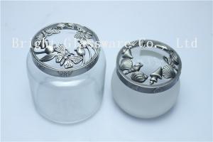 China Different logo design glass jar metal lids sale wholesale