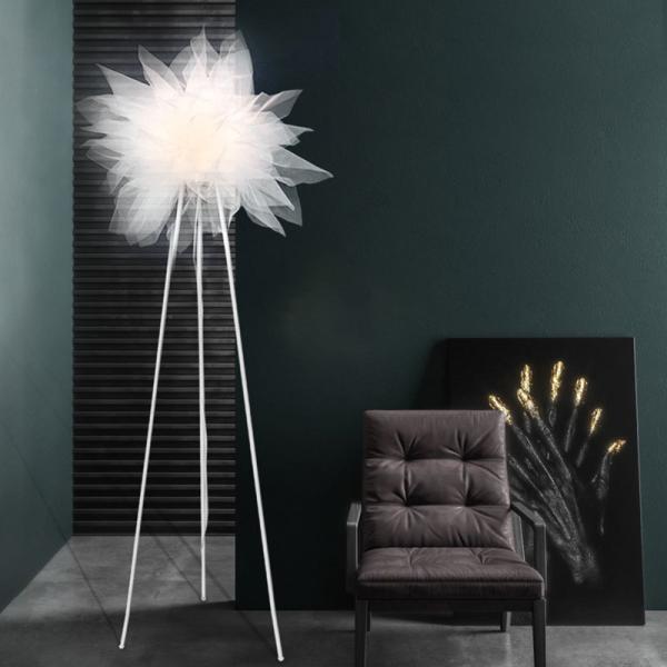 Nordic Fashion Floor Lamps Living Room Decoration Mesh Lampshade modern floor