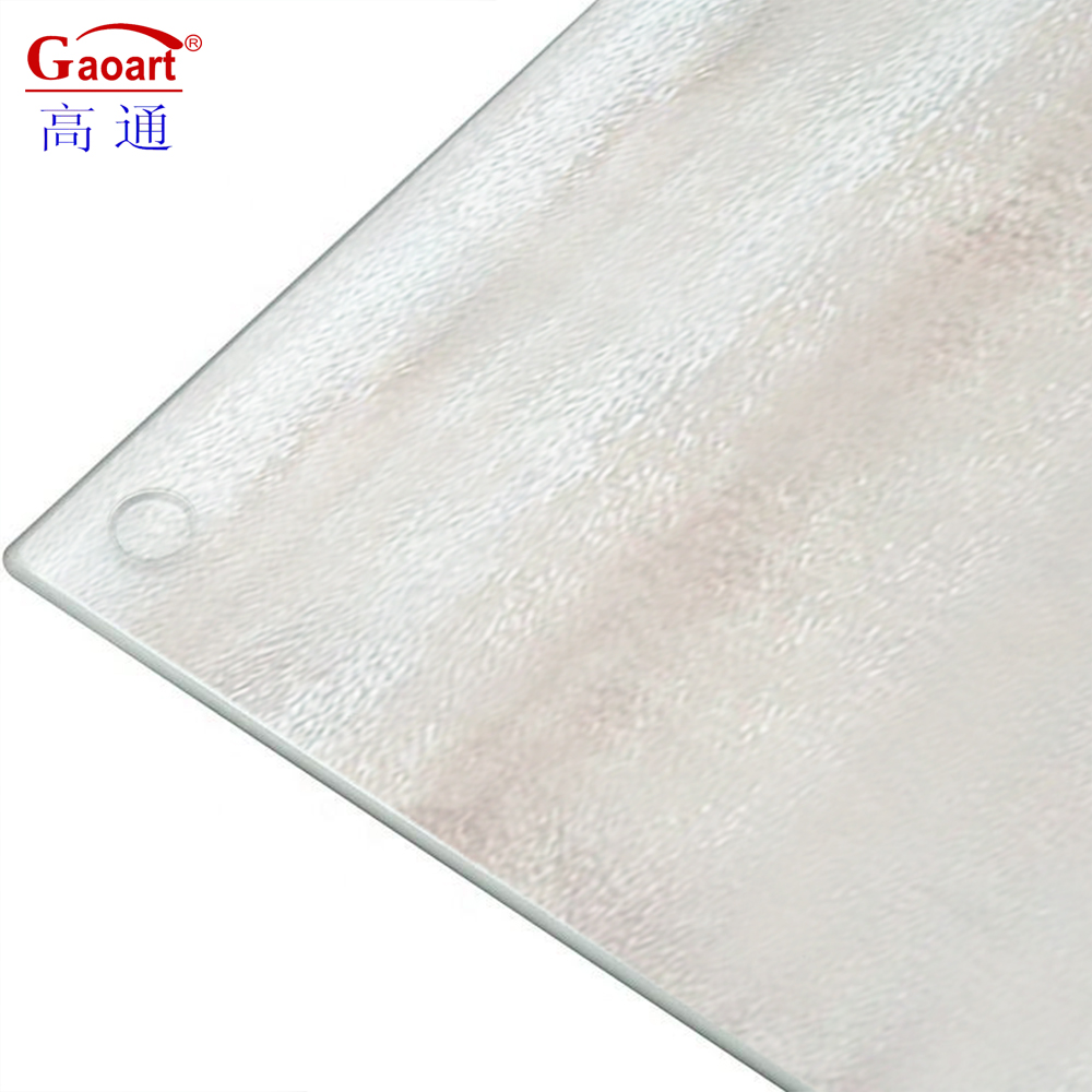 Golden Silk Tempered Glass Chopping Blocks for Custom Clear Vegetable Cutting Board