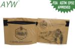 Tobacco Packaging Child Resistant Bags Kraft Paper With Small Size / Transparent